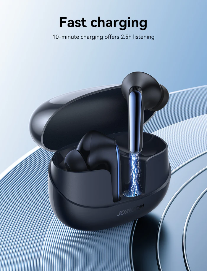 JoyRoom Funpods Series JR-FN2 ANC+ENC True Wireless Earbuds - Black JoyRoom Funpods Series JR-FN2 ANC+ENC True Wireless Earbuds - Black